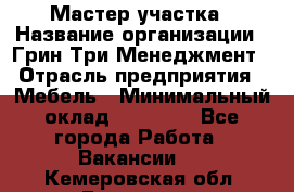 Мастер участка › Название организации ­ Грин Три Менеджмент › Отрасль предприятия ­ Мебель › Минимальный оклад ­ 60 000 - Все города Работа » Вакансии   . Кемеровская обл.,Гурьевск г.